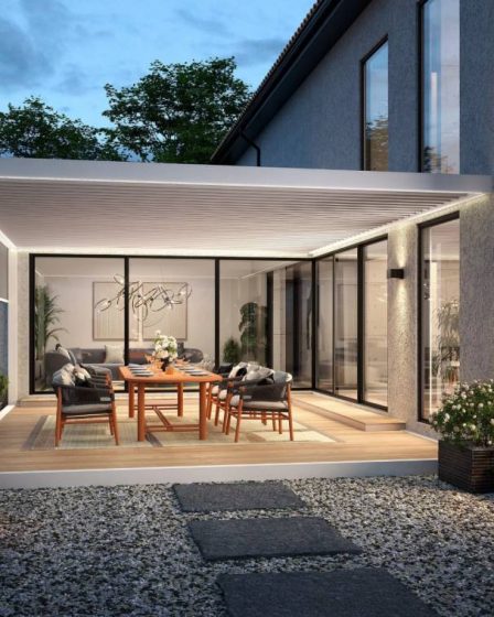 Intégrer un éclairage led à sa pergola bioclimatique biossun